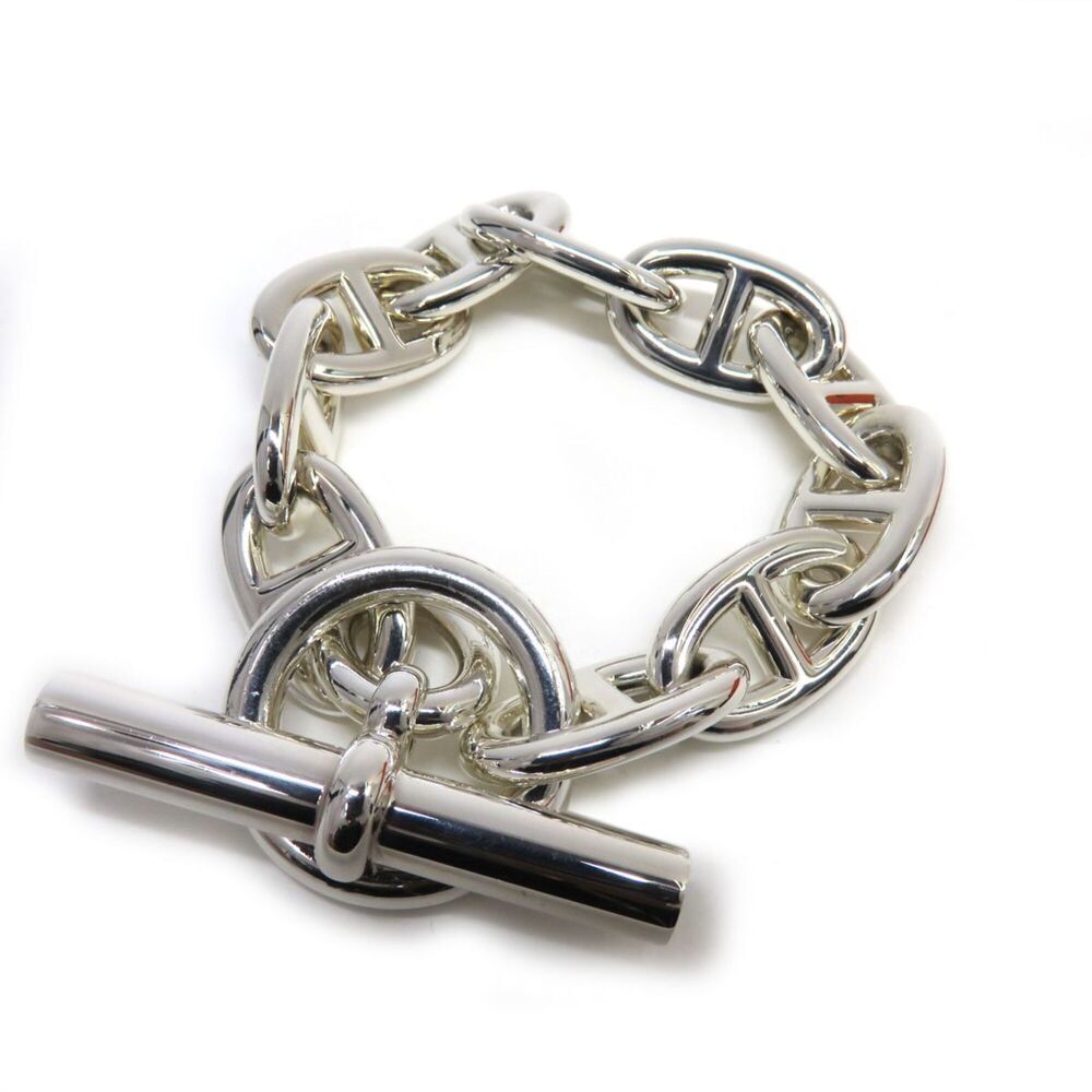 HERMES Silver Charm Bracelet